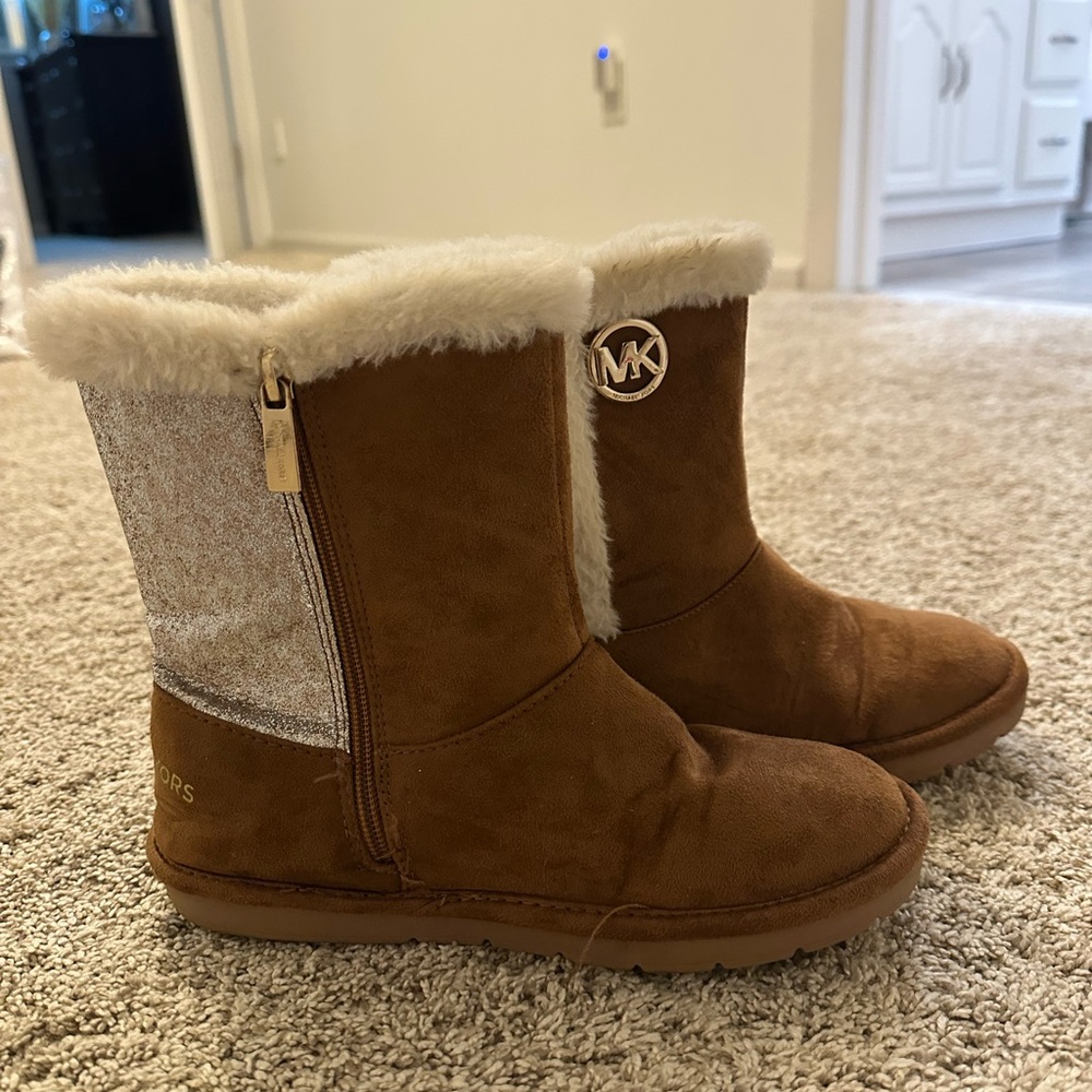 Michael Kors Brown and Cream Boots
